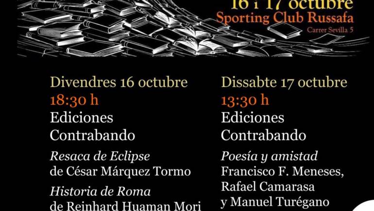 Vuelve Edita Nómada a Valencia. Ediciones Contrabando participa en esta nueva edición (16 y 17 de octubre)